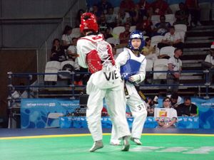 부탄과 베트남의 태권도 경기