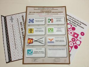 2012년 멕시코 연방 선거의 우편 투표 용지