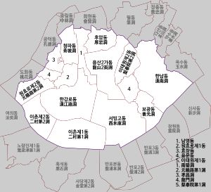 용산구 행정구역도