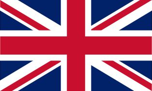 인도 연대의 [[군기|킹스 컬러]]로 게양된 [[연합기]]. 각 부대를 나타내는 중앙 엠블럼이 있음