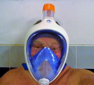 데카트론 이지브레스 스노클 마스크