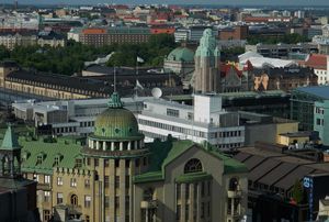 헬싱키(Helsinki), 핀란드의 도심인 클루비(Kluuvi)