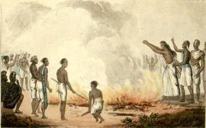 힌두교 과부의 자살, 1820년대