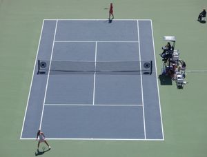 서브 전 두 선수