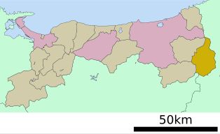 돗토리현 내 와카사 위치