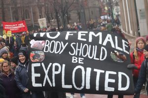 오슬로에서 열린 세계 여성의 날 행진