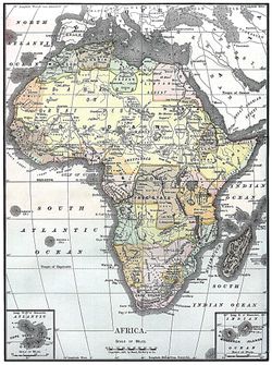 1890년의 아프리카 지도