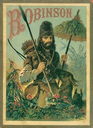 1887년 독일 삽화에 나오는 로빈슨 크루소