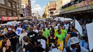 2015년 4월 23일, 요하네스버그에서 열린 남아프리카 공화국의 외국인 혐오 반대 시위