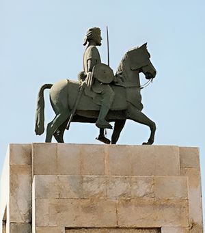 아흐마드 이븐 이브라힘 알가지(Ahmad ibn Ibrahim al-Ghazi), 아달 술탄국(Adal Empire)의 이맘(Imam) 동상