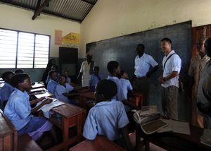 교실에 있는 학생들