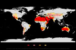 건조 기후 분포