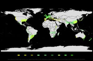 온대 기후 분포