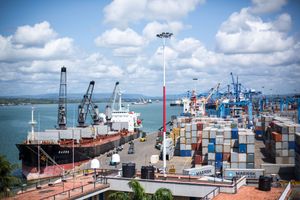 케냐 인도양 연안의 몸바사 항구