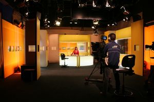 텔레 레위니옹의 텔레비전 뉴스 세트