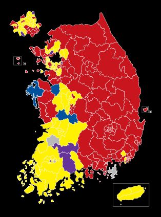 2012년 대한민국 국회의원 선거 지역구별 결과