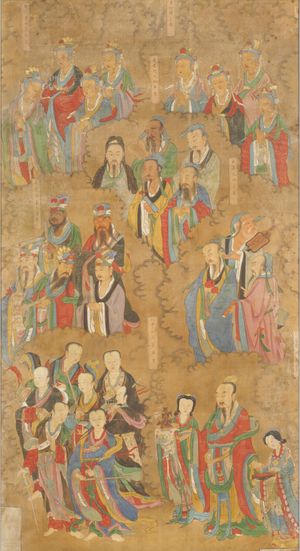 청대 수륙재 그림에 묘사된 불교, 도교 및 민간 신들