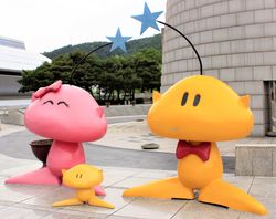 왼쪽부터 금순이, 꿈돌이