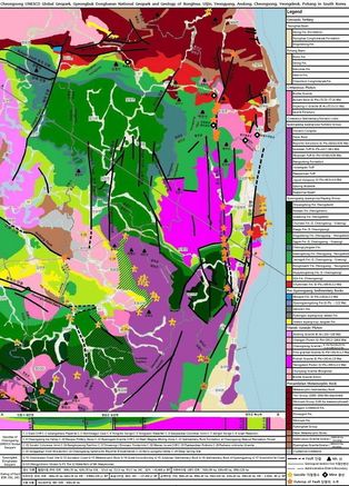 [[영덕군의 지질]], [[울진군의 지질]]과 영덕 단층