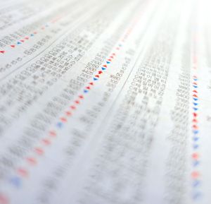 한국 신문에 게재된 주가