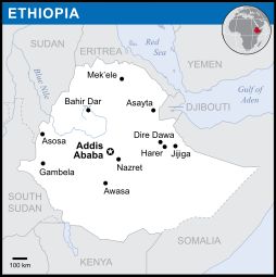 라스타파리아니들이 때때로 "시온"이라고 부르는 에티오피아 지도