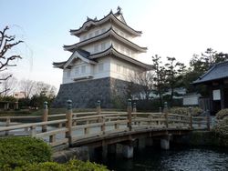 작품의 무대가 된 오시성 (모의 어삼계 누, 사이타마현 교다시)