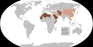 갈색 – 12월 25일 또는 1월 7일 크리스마스를 공휴일로 인정하지 않는 국가. 연한 갈색 – 크리스마스를 공휴일로 인정하지 않지만, 휴일로서 준수하는 국가.