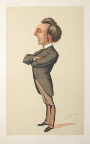 배니티 페어 잡지에 등장한 헤네시의 캐리커처