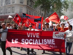 프랑스 리옹의 노동절 시위