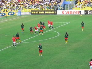 2008년 아프리카 네이션스컵 결승전에서 카메룬과 경기하는 이집트