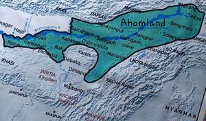 제안된 아홈랜드 지도