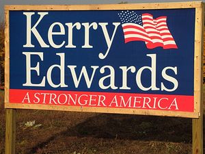 케리와 존 에드워즈의 대선 슬로건