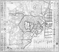 1727년 서구에서 출판된 에도의 지도