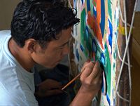 윤곽선을 그리는 작업