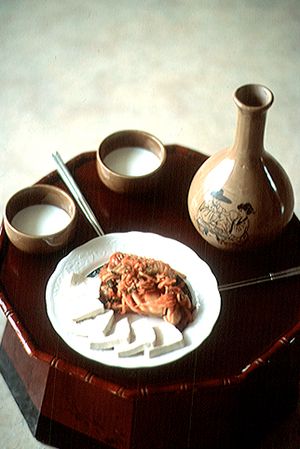 막걸리와 두부김치