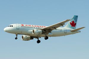 에어캐나다(Air Canada)의 A319. 동사는 북미에서 최초로 운용을 시작했다.