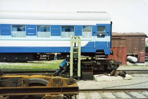 중국-러시아 국경에서 일어나는 대차 교환 작업