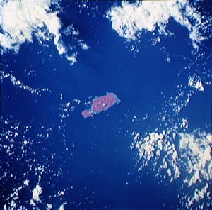 섬의 위성 사진