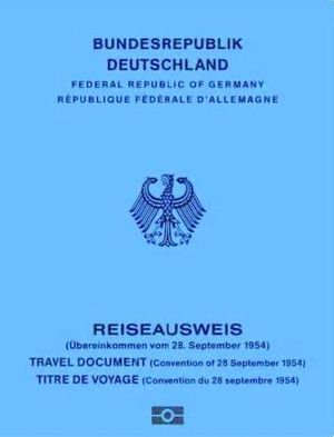 독일 1954년 협약 여행 서류