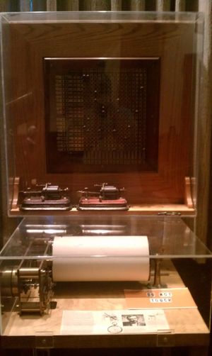 앨러게니 천문대에서 표준시를 전송하는 데 사용된 전신 장비