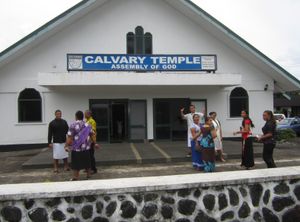 사모아의 많은 교회 중 하나