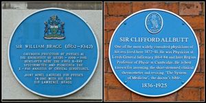 리즈 대학교의 블루 플라크