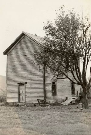 존슨이 사망한 스토버 농가, 1935년경 촬영 사진