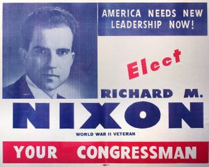 닉슨의 당선을 촉구하는 선거 유인물