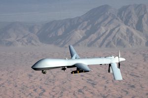 프레데터(General Atomics MQ-1 Predator) 무인 전투 항공기; 때때로 표적 살해에 사용됨