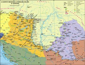 2세기, 판노니아 분지(카르파티아 분지) 내외의 로마 속주와 이민족