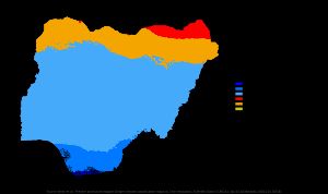 나이지리아 기후 지도