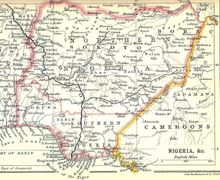 1914년경 나이지리아 지도