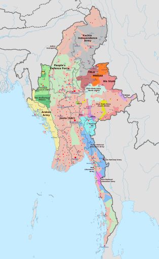 2024년 미얀마의 군사적 상황