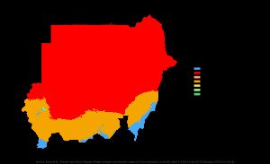 수단의 쾨펜 기후 분류 지도